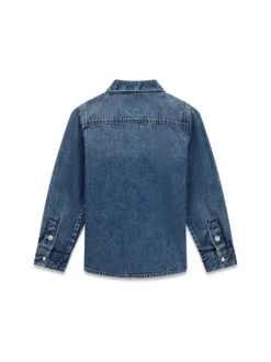 CAMICIA BAMBINO - GUESS KIDS BLU - N6RH00 D4EU0
