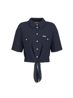 CAMICIA DONNA - GUESS JEANS BLU - W6GHA3 WO331