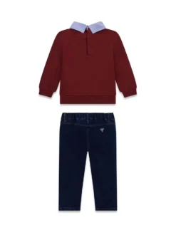 COMPLETO BAMBINO - GUESS KIDS BORDEAUX - N6YG07 K5170