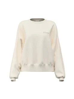 FELPA DONNA - GUESS ATHLEISURE BIANCO - V6RQ96 KCX22