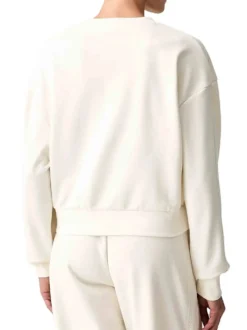 FELPA DONNA - GUESS ATHLEISURE BIANCO - V6YQ10 K4291