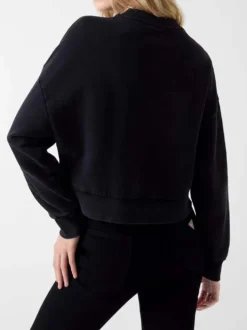 FELPA DONNA - GUESS JEANS NERO - W6RQ04 KCPR1