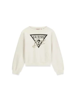 FELPA RAGAZZA - GUESS KIDS CREMA - J6BQ20 K8007