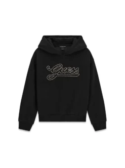 FELPA RAGAZZA - GUESS KIDS NERO - J6BQ06 K6091