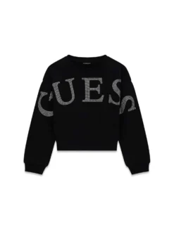 FELPA RAGAZZA - GUESS KIDS NERO - J6RQ10 KAD74