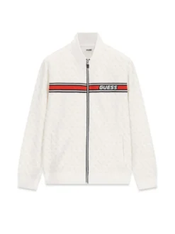 FELPA UOMO - GUESS ATHLEISURE BIANCO - Z2BQ06 K7122
