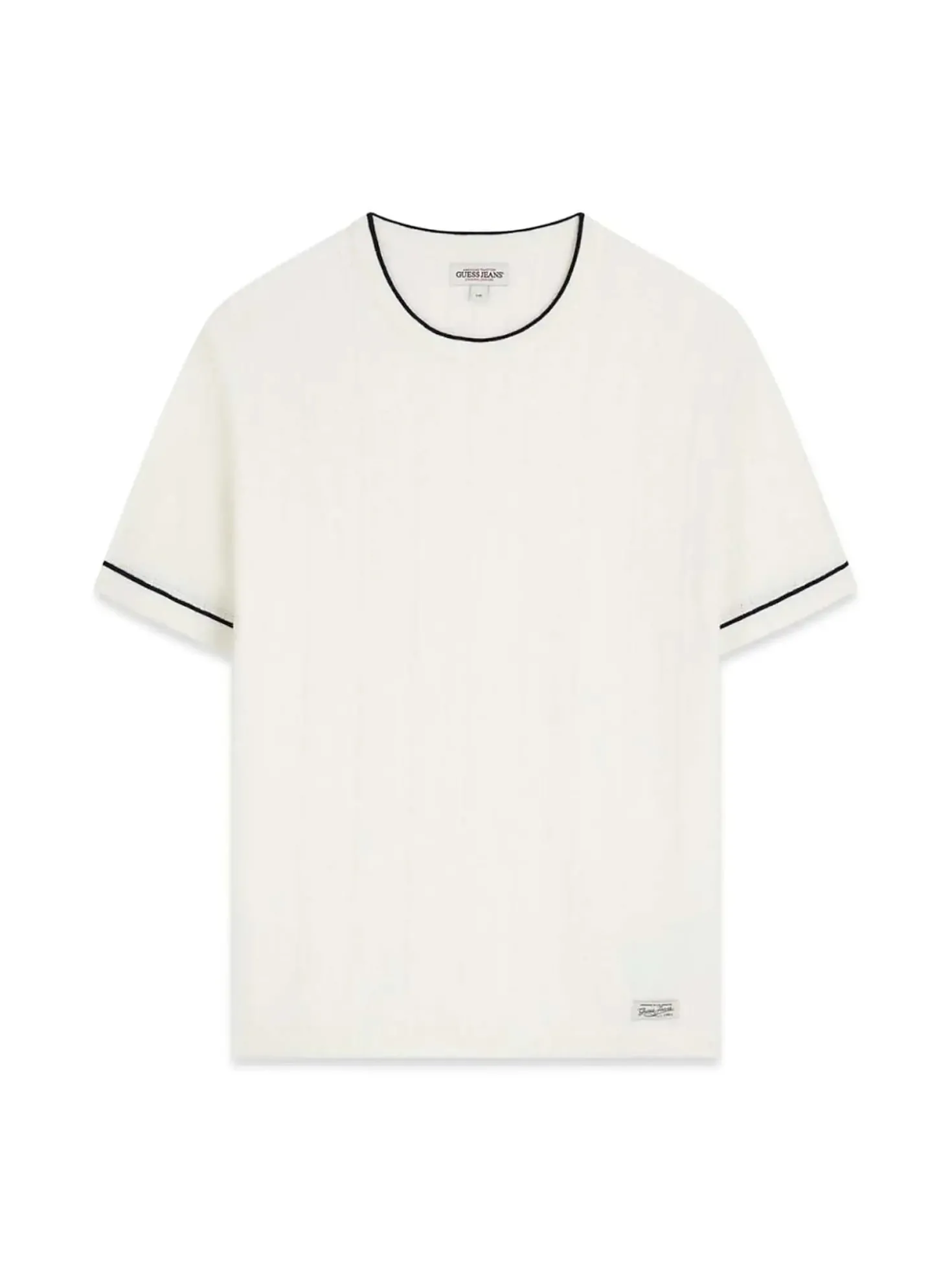FELPA UOMO - GUESS JEANS BIANCO - M6GR00 Z4511
