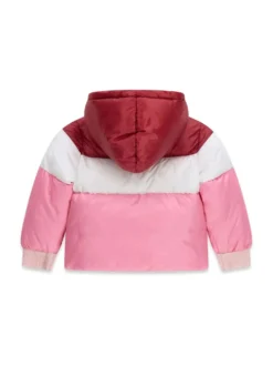 GIUBBOTTO BAMBINA - GUESS KIDS ROSA-BIANCO - K6YL01 W2576