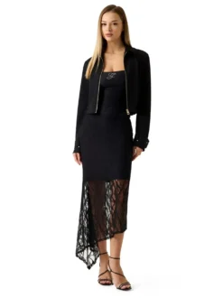 GIUBBOTTO DONNA - GUESS APPAREL NERO - W6YL21 K4327