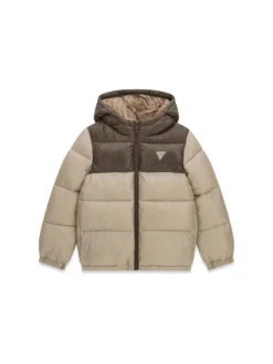 GIUBBOTTO RAGAZZO - GUESS KIDS BEIGE - L6YL01 W2655