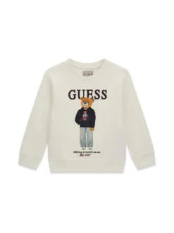 MAGLIA BAMBINO - GUESS KIDS CREMA - N6YQ05 K4096