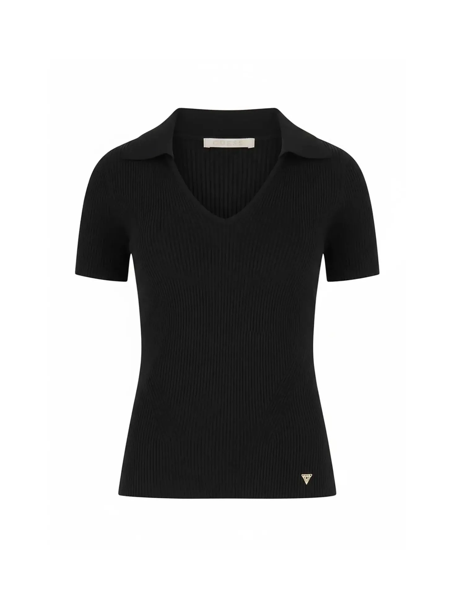 MAGLIA DONNA - GUESS APPAREL NERO - W6RR62 Z0132