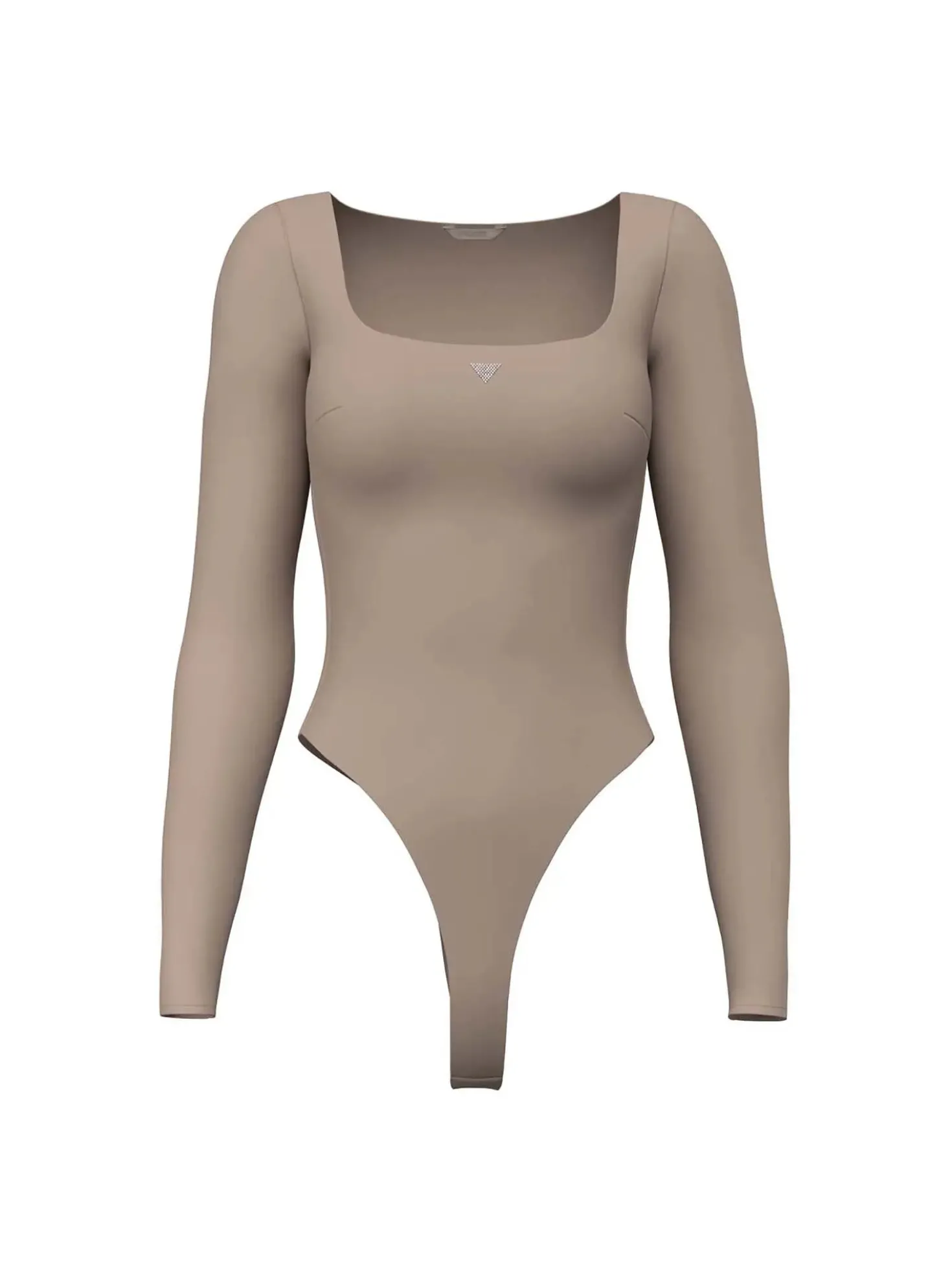 MAGLIA DONNA - GUESS APPAREL TAUPE - W6YP21 K4356