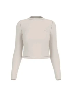 MAGLIA DONNA - GUESS ATHLEISURE BIANCO - V6YP05 K4260