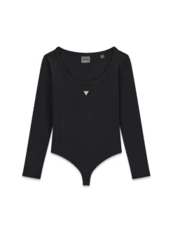 MAGLIA DONNA - GUESS ATHLEISURE NERO - V4YP07 J1314