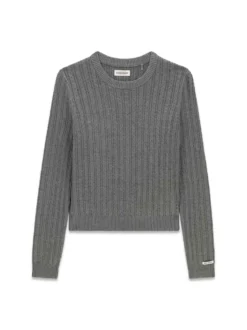 MAGLIA DONNA - GUESS JEANS GRIGIO - W6YR41 Z1102