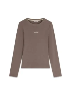 MAGLIA DONNA - GUESS JEANS TAUPE - W6YP14 K3821
