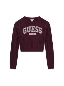 MAGLIA RAGAZZA - GUESS KIDS BORDEAUX - J6YR11 Z0843