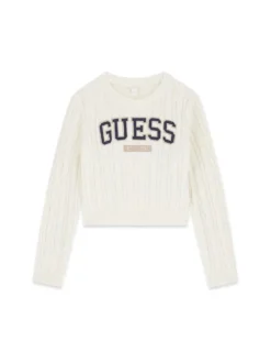 MAGLIA RAGAZZA - GUESS KIDS CREMA - J6YR11 Z0843