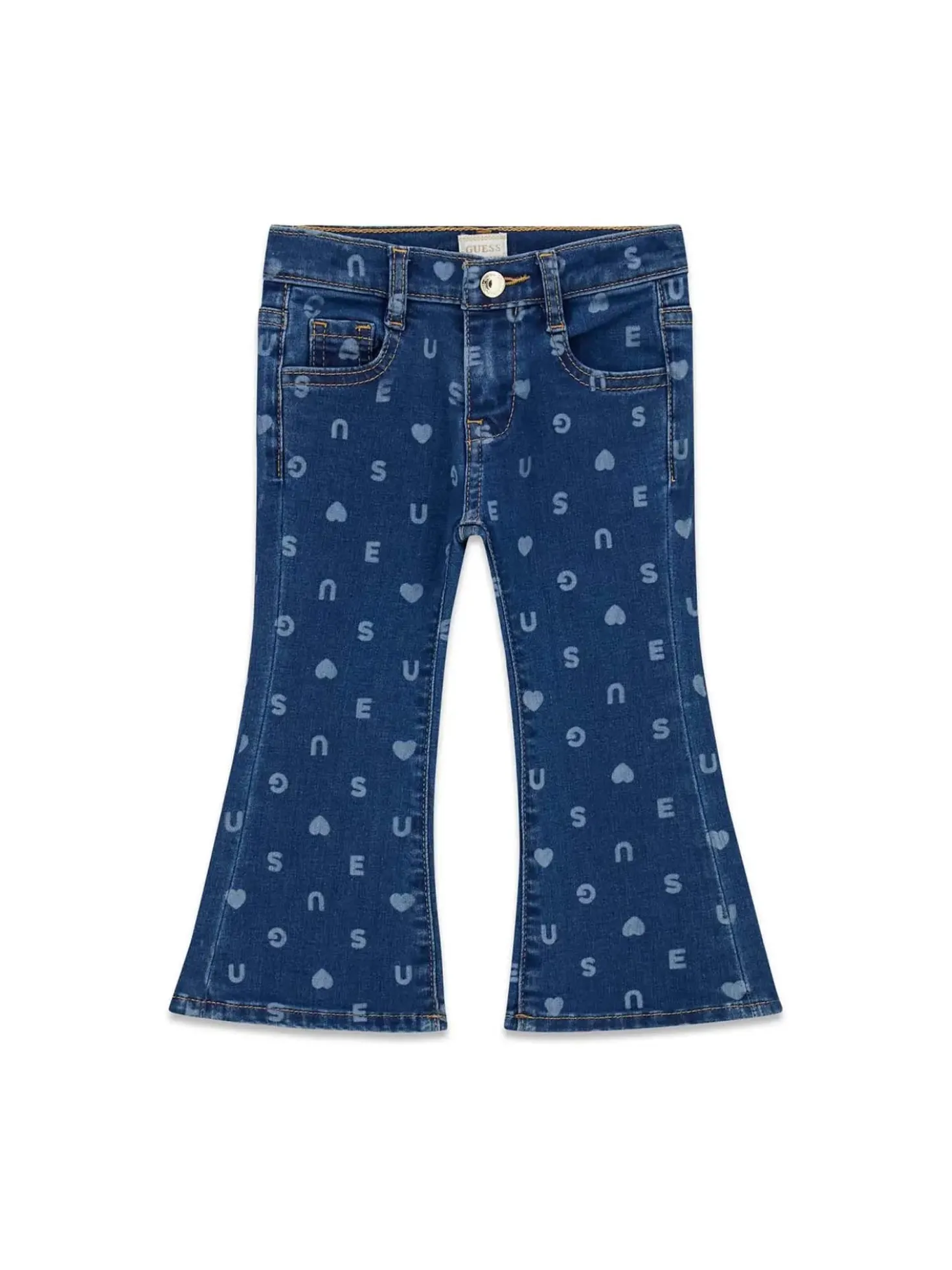 PANTALONE BAMBINA - GUESS KIDS BLU - K6YA04 D1154