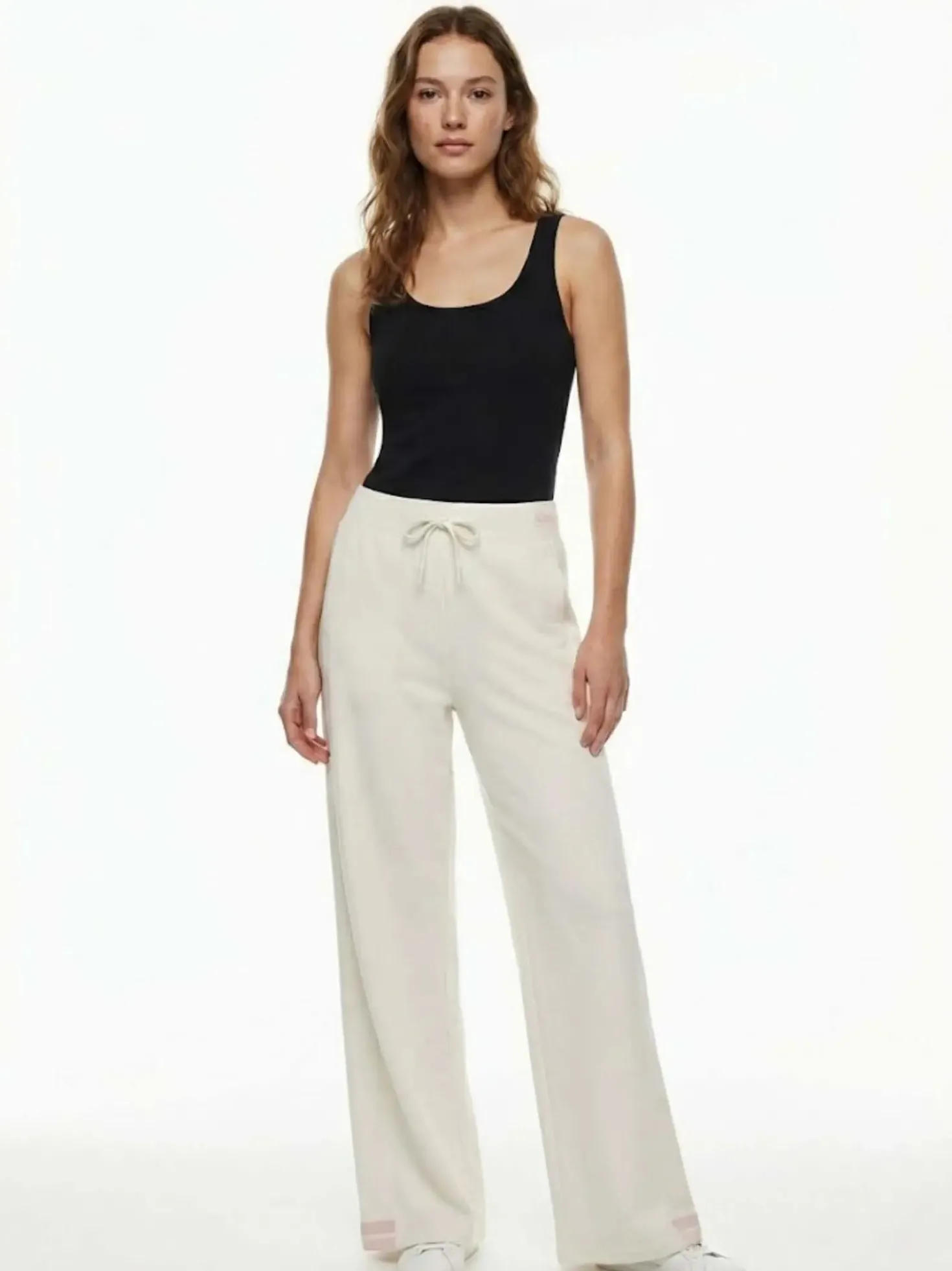 PANTALONE DONNA - GUESS ATHLEISURE BIANCO - V6GB06 Z0651