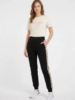 PANTALONE TUTA DONNA - GUESS ATHLEISURE NERO - V2YB15 KB3P2