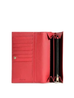 PORTAFOGLIO DONNA - POLLINI NERO-ROSSO - TE9000PP02Q11