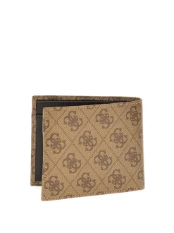 PORTAFOGLIO UOMO - GUESS BEIGE-MARRONE - SMVELE LEA20
