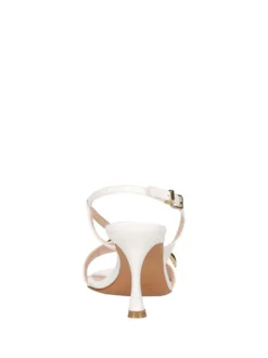 SANDALO DONNA - ALBANO BIANCO-PLATINO - 5552