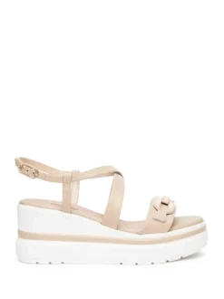 SANDALO DONNA - NERO GIARDINI BEIGE - E615953D