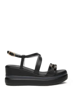 SANDALO DONNA - NERO GIARDINI NERO - E615953D