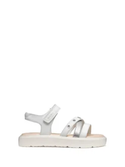 SANDALO RAGAZZA - GEOX BIANCO - J45DBI 000BC