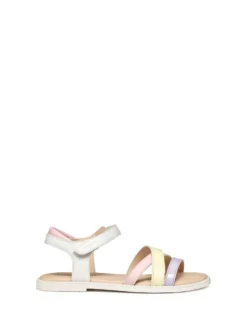 SANDALO RAGAZZA - GEOX BIANCO-LILLA - J5235D 000BC