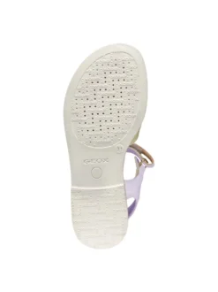 SANDALO RAGAZZA - GEOX BIANCO-LILLA - J5235D 000BC