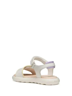 SANDALO RAGAZZA - GEOX BIANCO-MULTI - J65MSC 05402