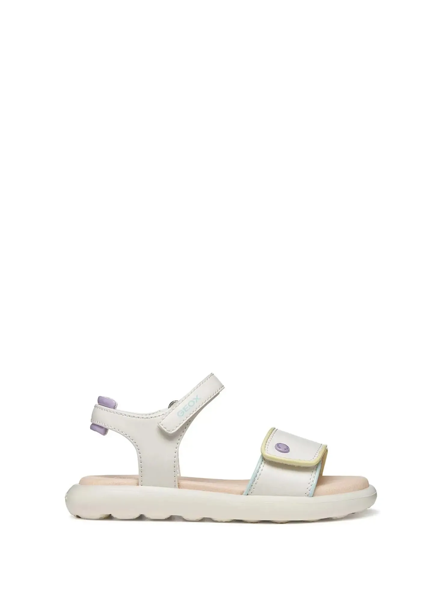 SANDALO RAGAZZA - GEOX BIANCO-MULTI - J65MSC 05402