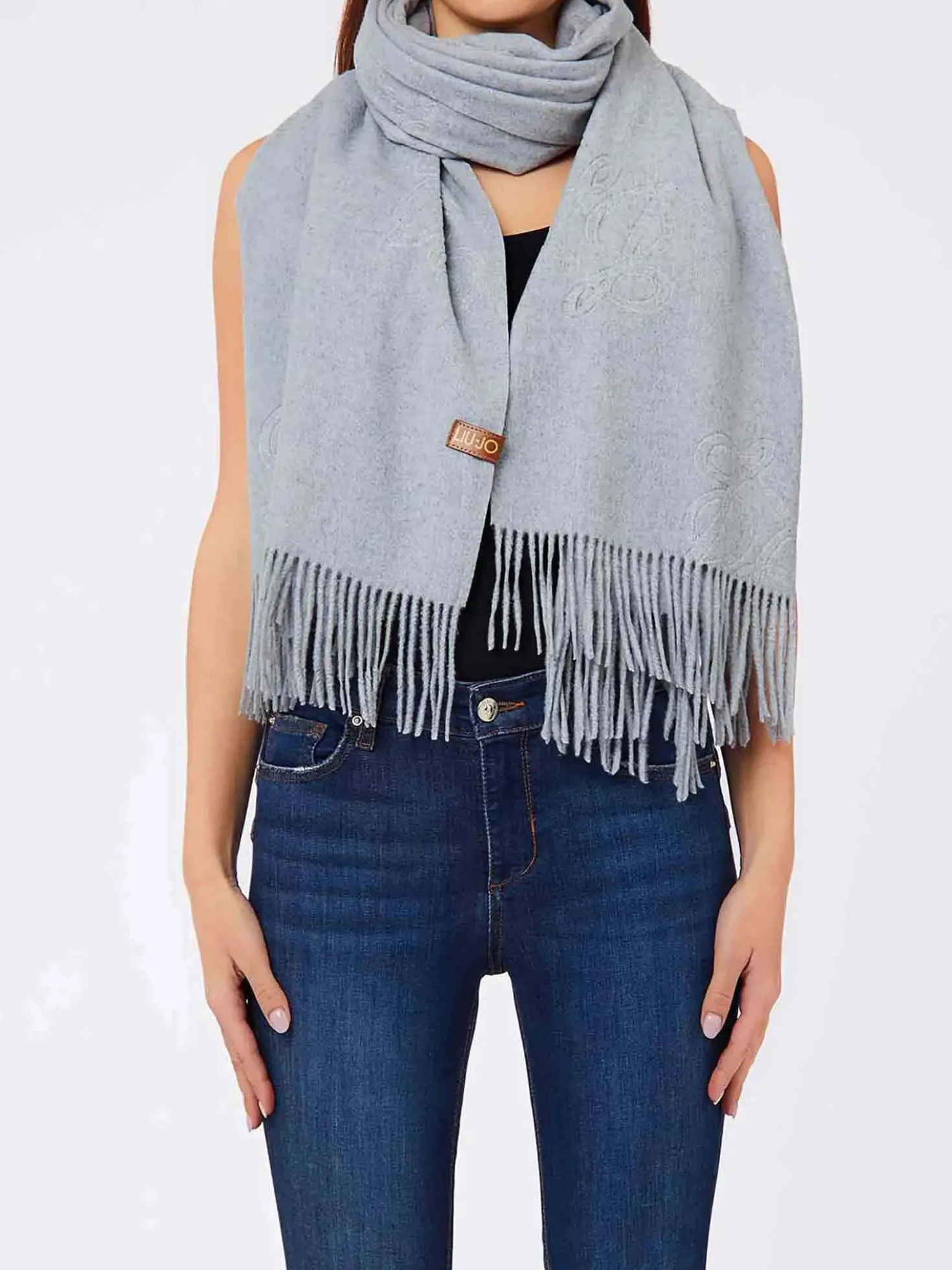 SCIARPA DONNA - LIU-JO GRIGIO - 2F6033T0300