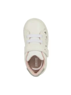 SNEAKERS BAMBINA - GEOX BIANCO-ARGENTO - B455MA 0BCKC