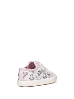 SNEAKERS BAMBINA - GEOX BIANCO-ROSA - B451MB 000AN