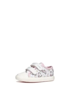 SNEAKERS BAMBINA - GEOX BIANCO-ROSA - B451MB 000AN