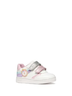 SNEAKERS BAMBINA - GEOX BIANCO-LILLA - B655MB 000BC