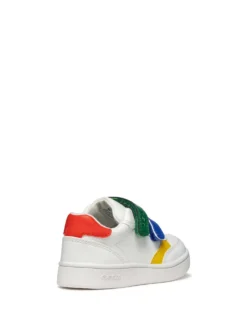 SNEAKERS BAMBINO - GEOX BIANCO-VERDE - B555LA 000BC