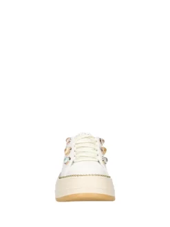 SNEAKERS DONNA - APE PAZZA BIANCO-VERDE - S6LIFTY24/LEA