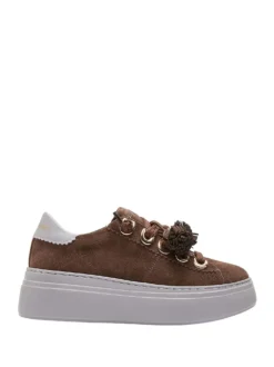 SNEAKERS DONNA - EMANUELLE VEE MARRONE - 462P-100-12-P011