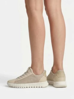 SNEAKERS DONNA - GEOX TAUPE - D657SB 0AS54