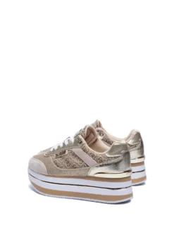 SNEAKERS DONNA - GUESS BEIGE-MARRONE - FL5HNS FAL12