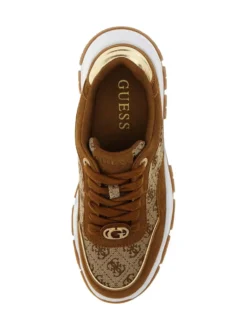 SNEAKERS DONNA - GUESS BEIGE-MARRONE - FLPBT3 FAL12