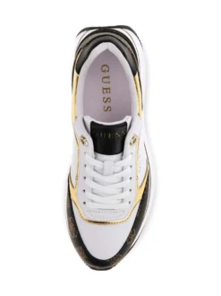 SNEAKERS DONNA - GUESS BIANCO-MARRONE - FL7CMR FAL12