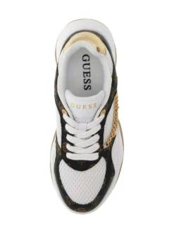 SNEAKERS DONNA - GUESS BIANCO-MARRONE - FLPHAR FAL12