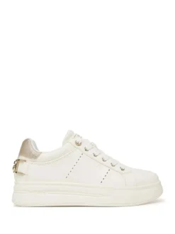 SNEAKERS DONNA - GUESS BIANCO-ORO - FLPWES ELE12